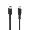 Кабель USB-C > Lightning зарядки/синхронизации Belkin 1м, 30Вт, Type-C, витой, черный