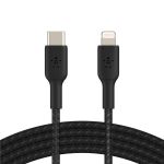 Belkin сable USB-С > Lightning charge/data, 1m, Type-C, BRAIDED, black