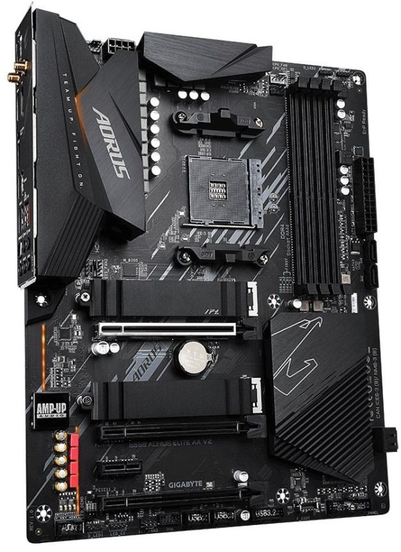 GIGABYTE Motherbard B550 AORUS ELITE AX V2 sAM4 B550 4xDDR4 M.2 HDMI DP Wi-Fi BT ATX