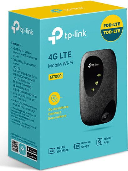 TP-LINK Portable Router  N150, 4G/LTE, 2000мА*год TP-Link M7000