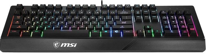 Клавиатура мембрана MSI Vigor GK20 UA 104key, USB-A, EN/UKR/RU, ColorLED, чёрный