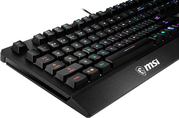Клавиатура мембрана MSI Vigor GK20 UA 104key, USB-A, EN/UKR/RU, ColorLED, чёрный