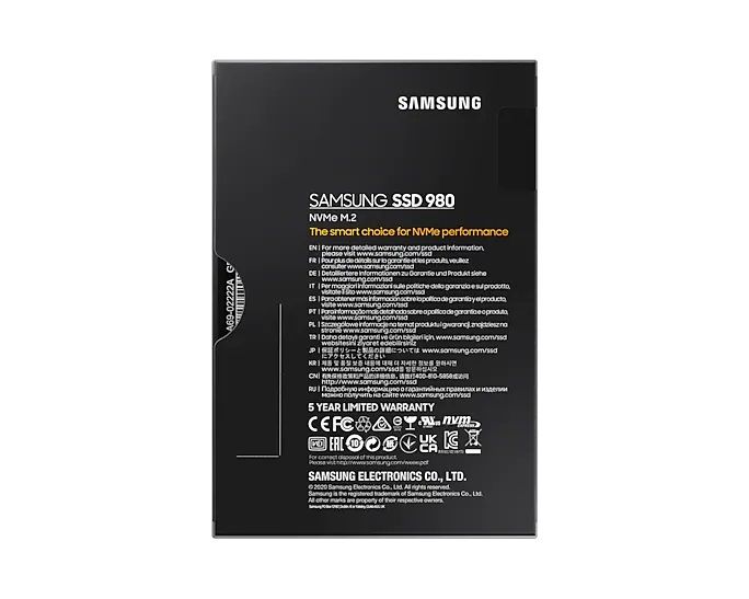 Накопичувач SSD Samsung M.2 1TB  PCIe 3.0 980