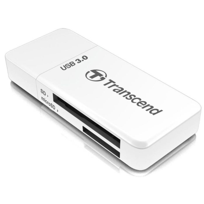 Кардрідер Transcend USB 3.1 Type-A > microSD/SD Білий