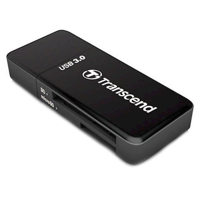Кардрідер Transcend USB 3.1 Type-A > microSD/SD Чорний