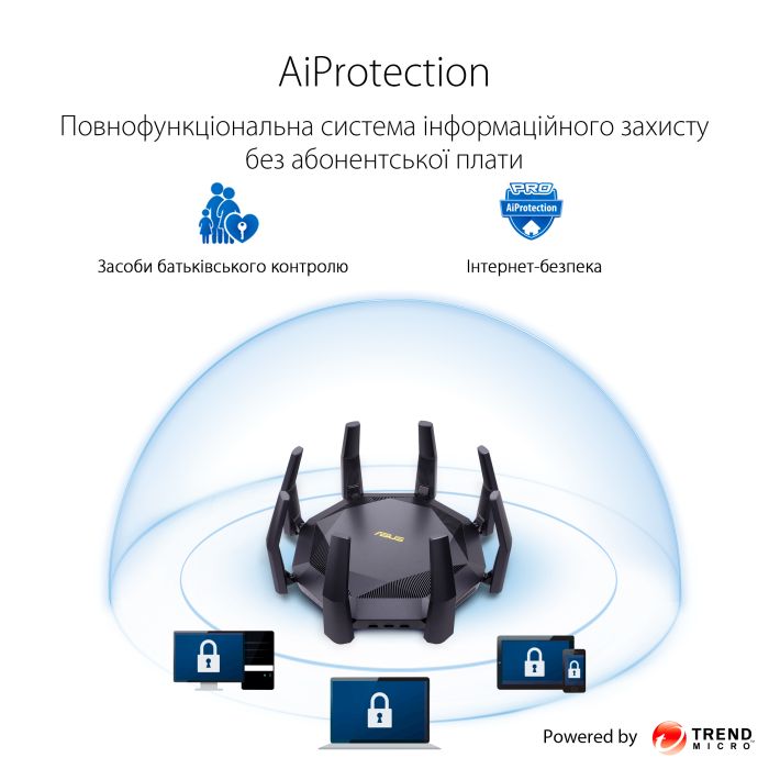 ASUS Router RT-AX89X AX6000, 8xGE LAN, 1xGE WAN, 1x10GE, 1xSFP+, 2xUSB3.1, MESH