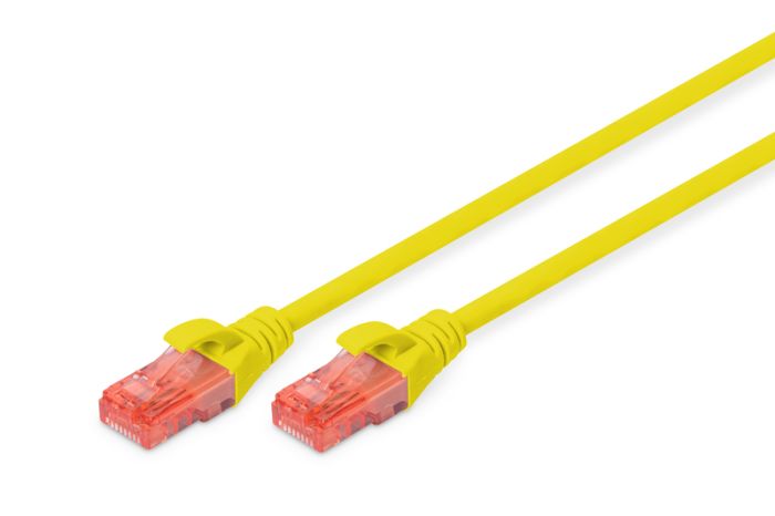 Патч-корд DIGITUS CAT 6 UTP, 5м, AWG 26/7, Cu, LSZH, желтый