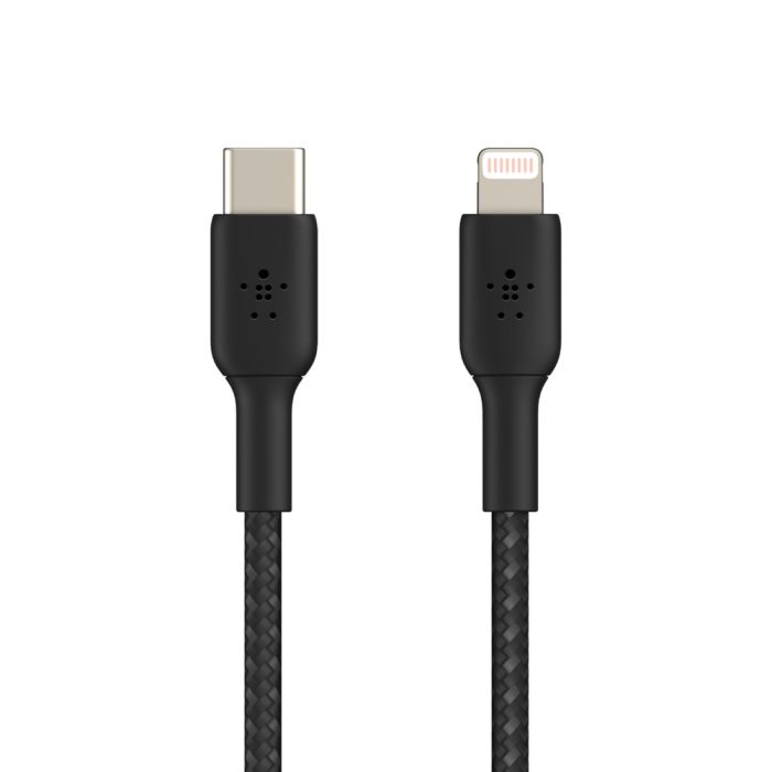 Belkin сable USB-С > Lightning charge/data, 2m, Type-C, BRAIDED, black
