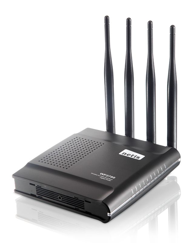 Router  AC1200, 4xGE LAN, 1xGE WAN, MESH Netis WF2780