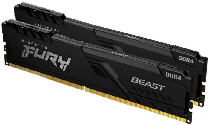 Память ПК Kingston DDR4 64GB KIT (32GBx2) 3200 FURY Beast