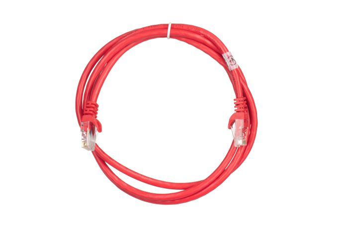 Patch Cable 2E Cat 6,UTP,RJ45, 26AWG ,7/0.16 Cu, 1.50 m, PVC,Red