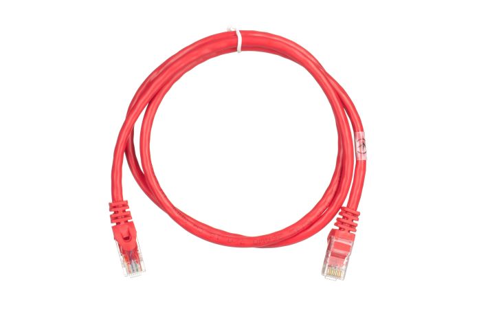 Patch Cable 2E Cat 6,UTP,RJ45, 26AWG ,7/0.16 Cu, 1.00 m, PVC,Red