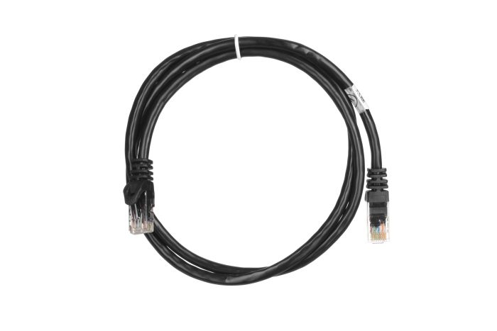 Патч-корд 2E САТ 6, UTP, 1м, 26AWG, RJ45, 7/0.16, Cu, PVC, чорний