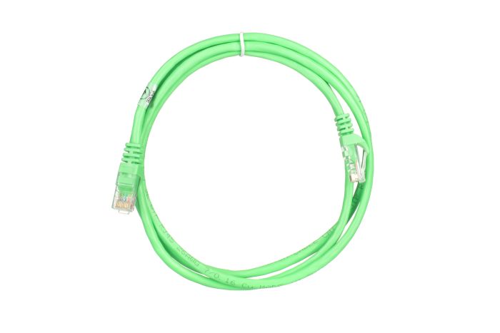 Patch Cable 2E Cat 5e,UTP,RJ45, 26AWG ,7/0.16 Cu, 1.50 m,PVC, Green