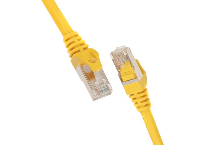 Патч-корд 2E САТ 6, S-FTP, 1м, 26AWG, RJ45, 7/0.16, Cu, PVC, желтый