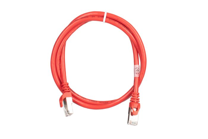 Патч-корд 2E САТ 6, S-FTP, 1м, 26AWG, RJ45, 7/0.16, Cu, PVC, красный