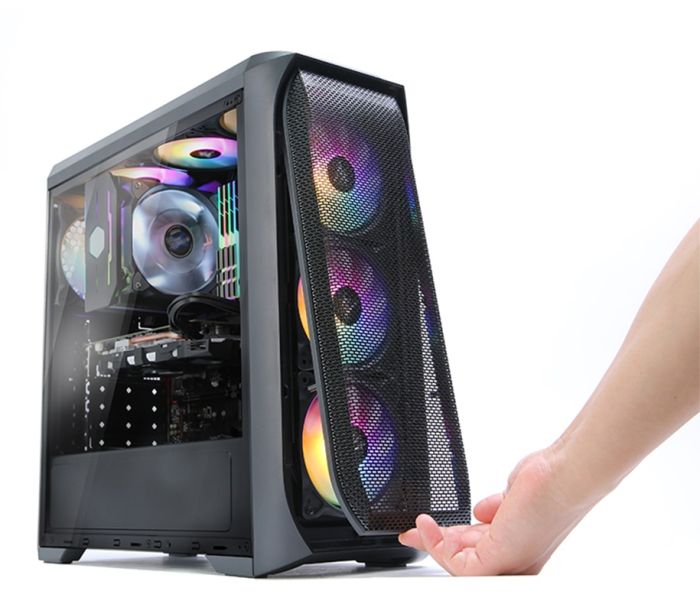 Корпус Zalman N5 MF без БЖ, 1xUSB3.0, 2xUSB2.0, 4x120мм RGB, VGA 365мм, LCS ready, Acrylic Side Panel, ATX, чорний