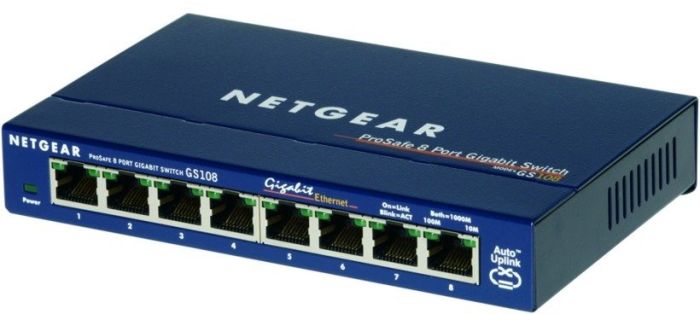 Комутатор   8xGE, Некерований NETGEAR GS108GE