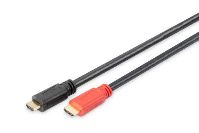 DIGITUS Cable HDMI (M/M), 15m, High speed/Ethernet, active, black