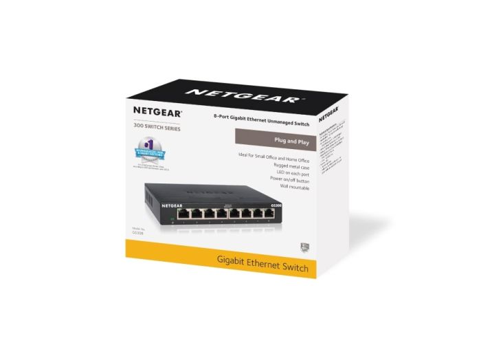 NETGEAR Switch GS308 8xGE, Unmanaged