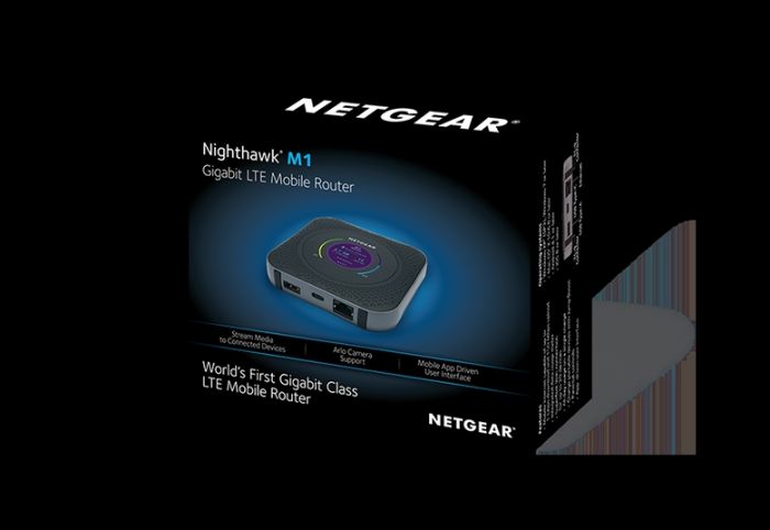 Мобільний Маршрутизатор NETGEAR MR1100 Nighthawk M1 4G/LTE, 1xGE LAN/WAN, 1xUSB, 1xUSB TypeC, 1Гбіт/с, 2xTS-9