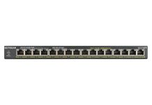Комутатор NETGEAR GS316PP 16xGE PoE, 183Вт, Некерований
