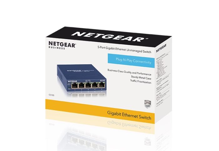 Коммутатор   5xGE, Неуправляемый NETGEAR GS105GE