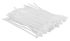 Top Tools Tie clamp, 100pcs, plastic, 2.5x100mm, white