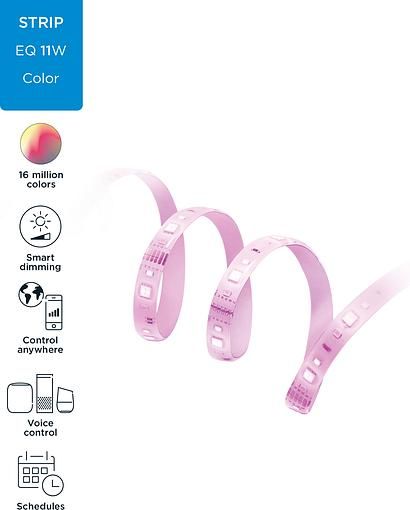 Удлинитель для ленты 929002524801 WiZ LEDStrip, 800Lm, 2700-6500k, RGB, 1 метр, Wi-Fi