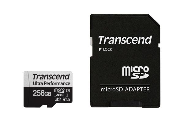 Карта пам'яті Transcend microSD  256GB C10 UHS-I U3 A2 R160/W125MB/s + SD