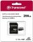 Карта пам'яті Transcend microSD  256GB C10 UHS-I U3 A2 R160/W125MB/s + SD
