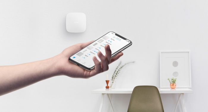 Комплект охоронної сигналізації Ajax StarterKit 2, hub2, motionprotect, doorprotect, spacecontrol, jeweller, бездротовий, чорний