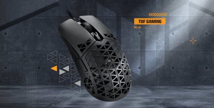 Мышь ASUS TUF M4 Air Shell, USB-A, чёрный