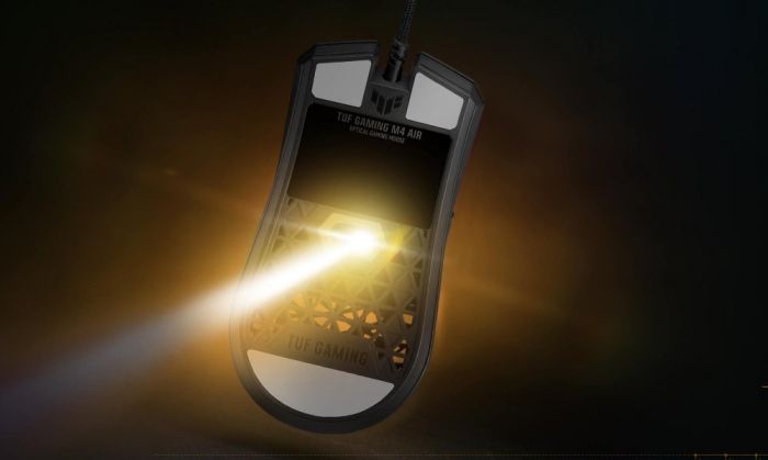 Мышь ASUS TUF M4 Air Shell, USB-A, чёрный