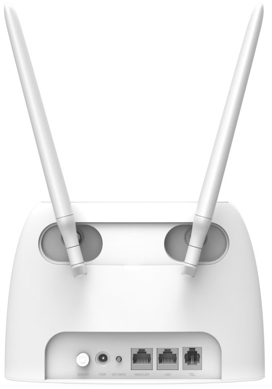 Маршрутизатор TENDA  N300, 4G/LTE, 1xFE LAN, 1xFE LAN/WAN, 1xRJ11, Cлот для SIM-карти Tenda 4G06