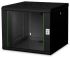 Шафа DIGITUS 19", 9U, Wall Mounting Unique, 600x600 мм, 60кг максимально, чорна