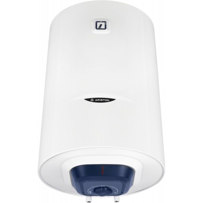 Водонагрівач електр. Ariston круглий BLU1 R PL DRY, 80л, 1,5кВт, сухий тен, мех. кер-ння, C, Італія, білий