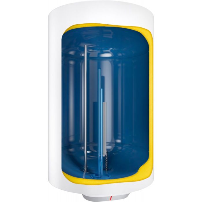 Водонагрівач електр. Ariston круглий BLU1 R PL DRY, 80л, 1,5кВт, сухий тен, мех. кер-ння, C, Італія, білий