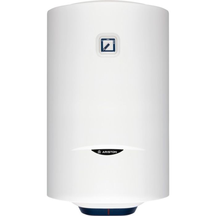Водонагрівач електр. Ariston круглий BLU1 R PL DRY, 80л, 1,5кВт, сухий тен, мех. кер-ння, C, Італія, білий