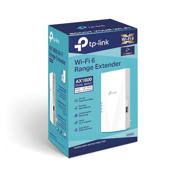 TP-LINK WiFi Range Extender  AX1800, 1хGE, MESH TP-Link RE600X