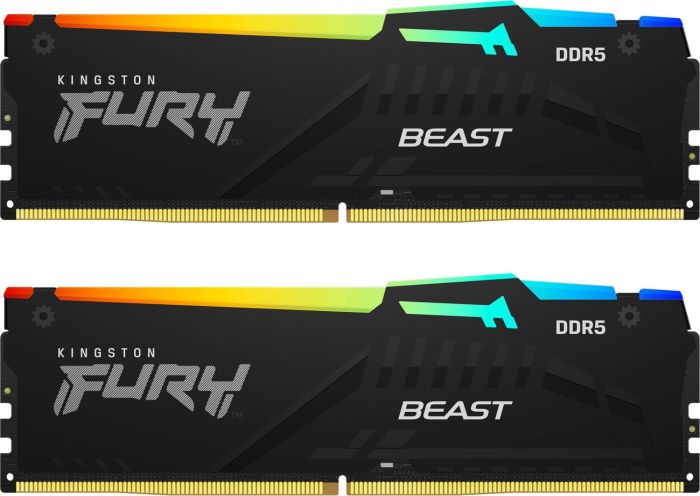 Пам'ять ПК Kingston DDR5 16GB 5600 FURY  Beast RGB