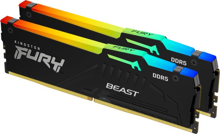 Пам'ять ПК Kingston DDR5 16GB 5600 FURY  Beast RGB