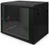 Шафа DIGITUS 19", 9U, Wall Mounting Dynamic Basic, 600x450 мм, 60кг максимально, чорна