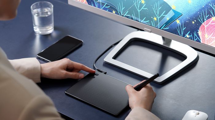 Графический планшет  4.8"x3" , USB-C,черный Huion RTE-100