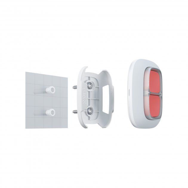 Wireless double panic button Ajax DoubleButton, jeweler, wireless, white