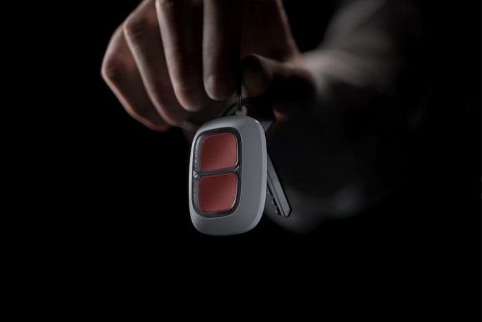 Wireless double panic button Ajax DoubleButton, jeweler, wireless, white