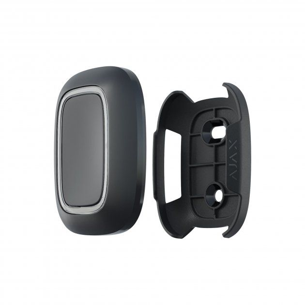 Держатель для фиксации тревожной кнопки Ajax Button Double Button Holder, чёрный