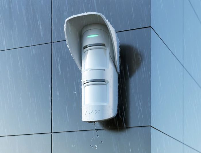 Навіс Ajax Hood для датчика руху MotionProtect Outdoor, білий