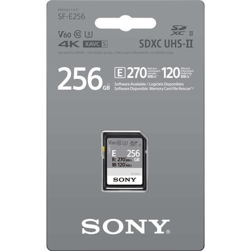Sony 256GB SDXC C10 UHS-II U3 V60 R270/W120MB/s Entry