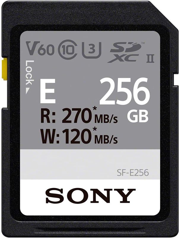 Sony 256GB SDXC C10 UHS-II U3 V60 R270/W120MB/s Entry